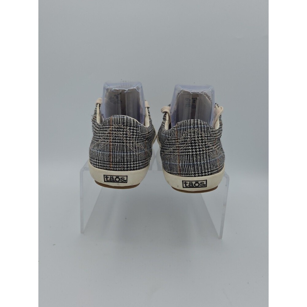 Taos Plaid Star Canvas Lace Up Sneakers Women's Size 9 Gray Blue Glen Check - Picture 6 of 8
